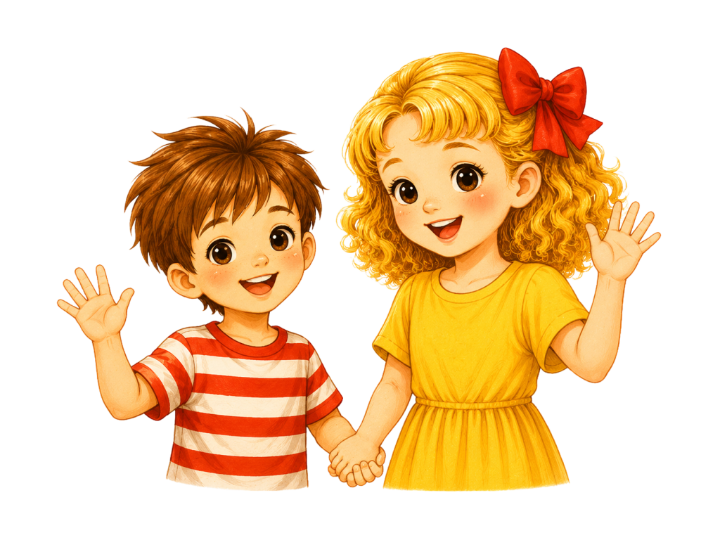 Tom et Léa, personnages de fiches d’éducation financière pour enfants de 6 à 11 ans